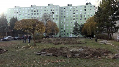 Elkezdődött a felsővárosi játszótér kialakítása