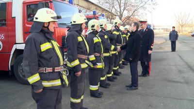 A tűzoltókat köszöntötték