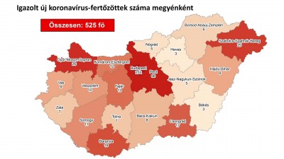 Közzétették a megyei bontást